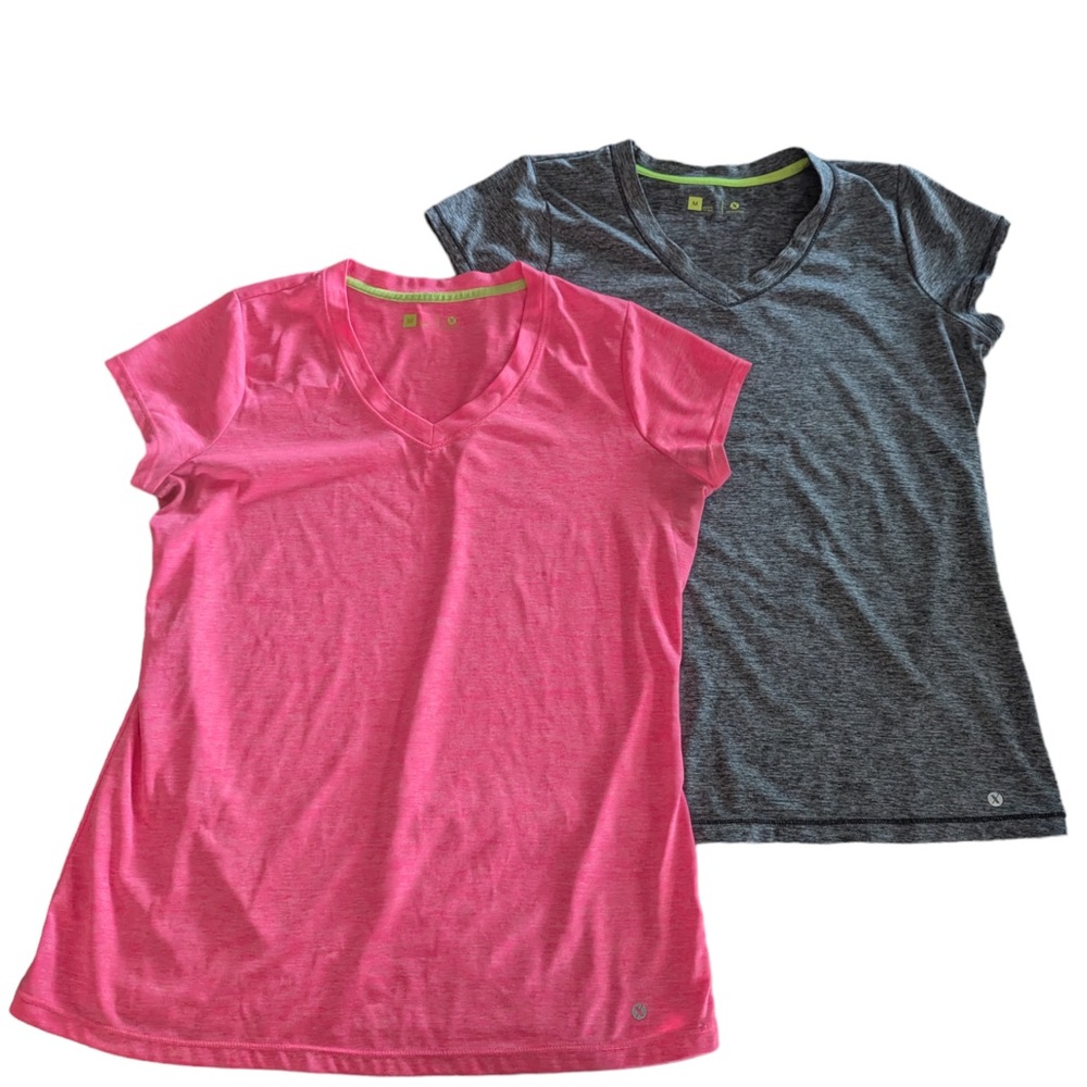 Lot of 2 Workout Performance T-shirt’s Women’s size M